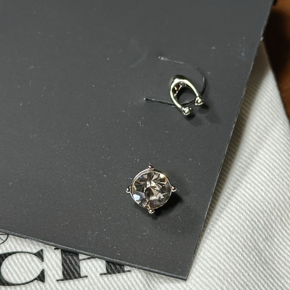 *NWT* COACH Signature Stud & Crystal Stud Earrings Set - Picture 4 of 8